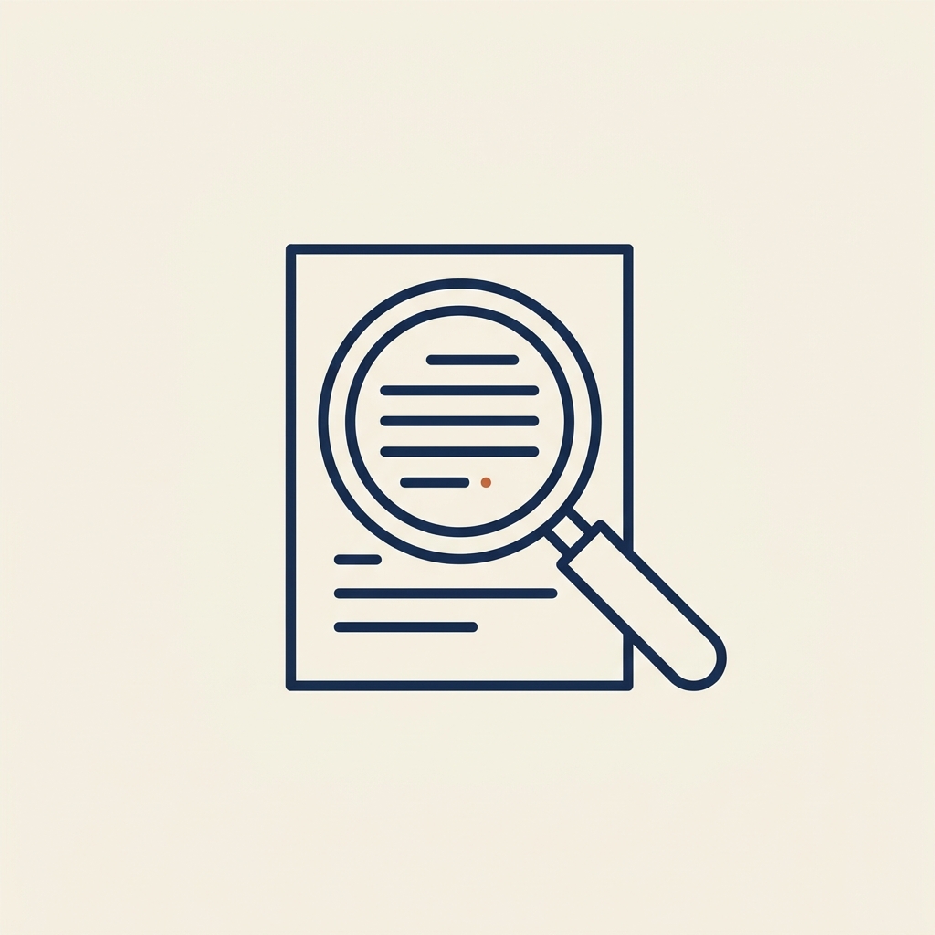 Icon representing internal workplace investigations