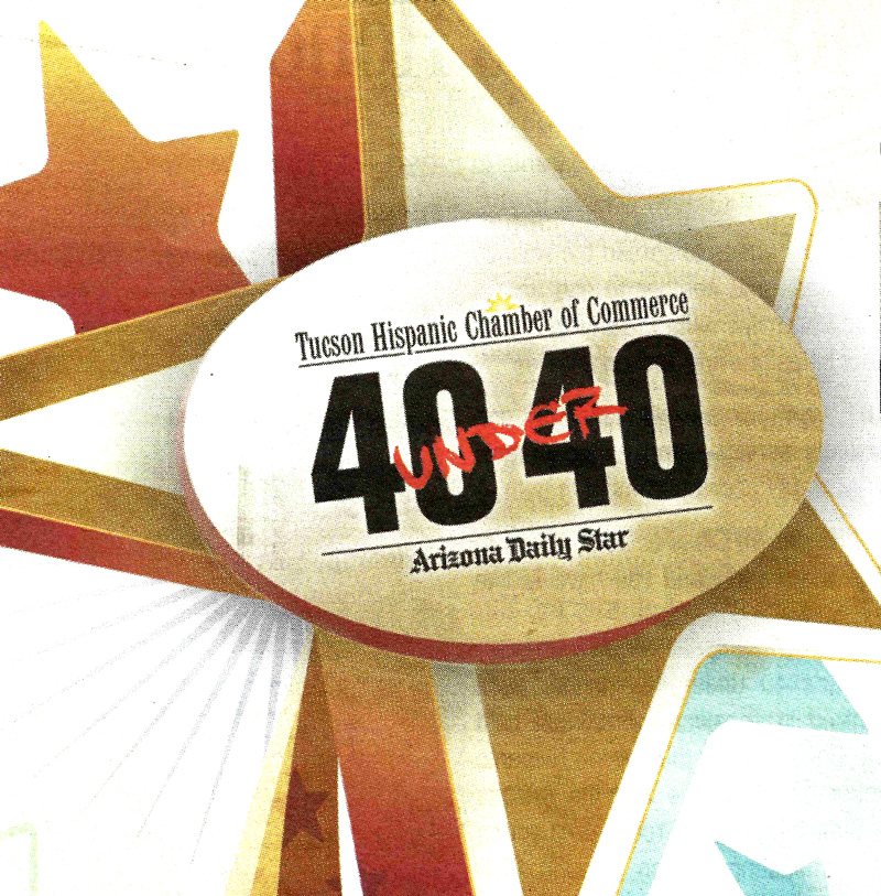 Tucson 40 Under 40 honoree badge